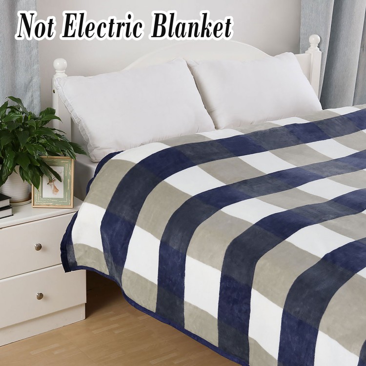 Manta de franela de felpa suave Mantas de cama difusas cálidas para cama